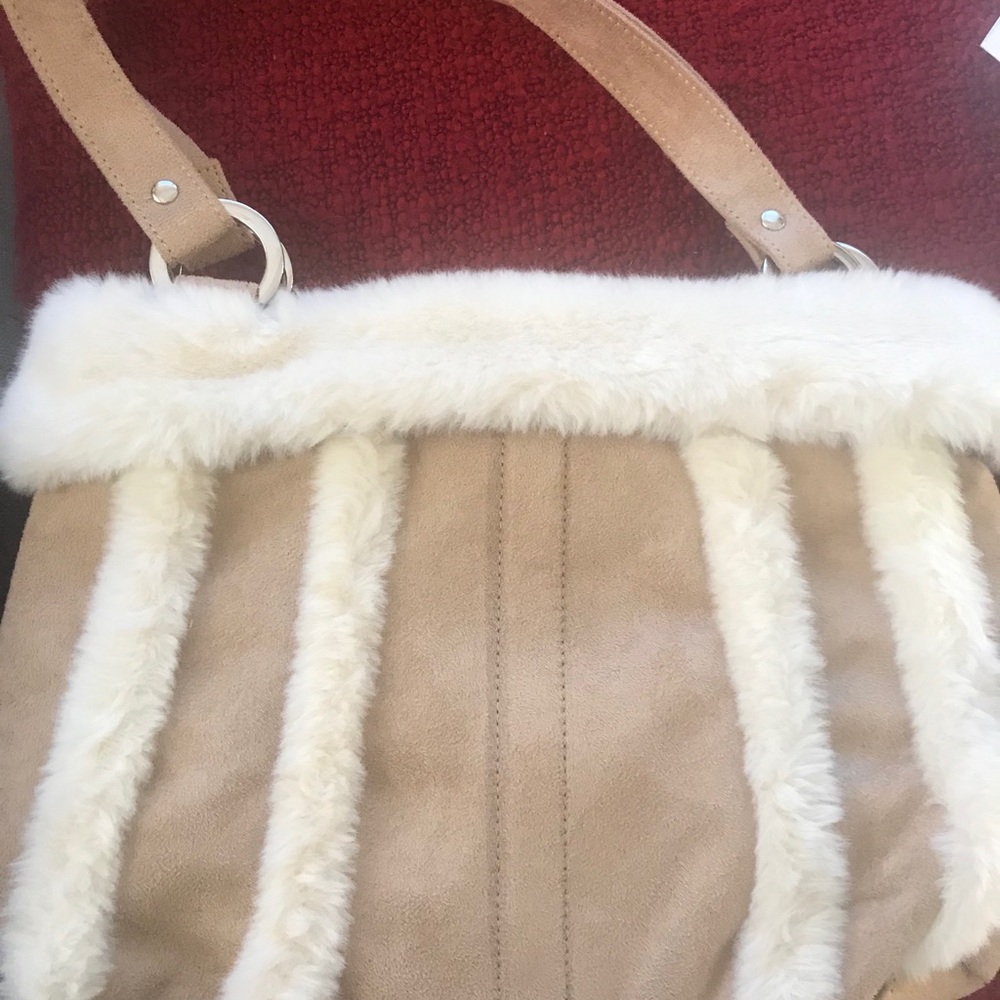 Cute faux suede purse